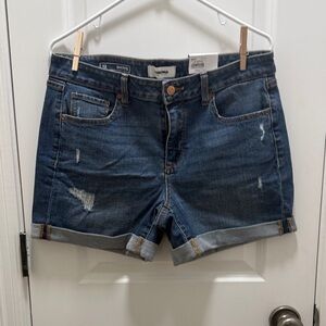 Sonoma Dark Blue Rolled Cuff Denim Shorts
